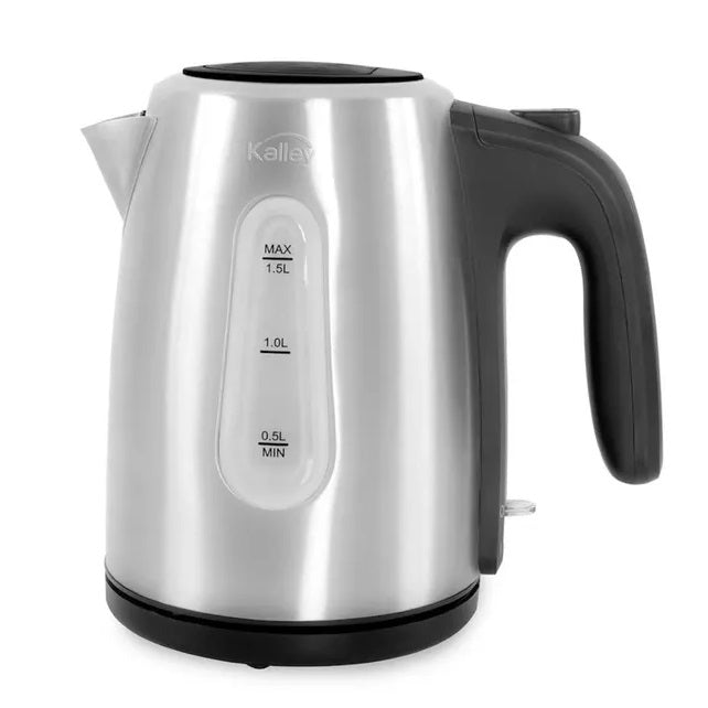Hervidor eléctrico Tetera Kalley 1.5L K-HA1502 Acero inoxidable 1500W