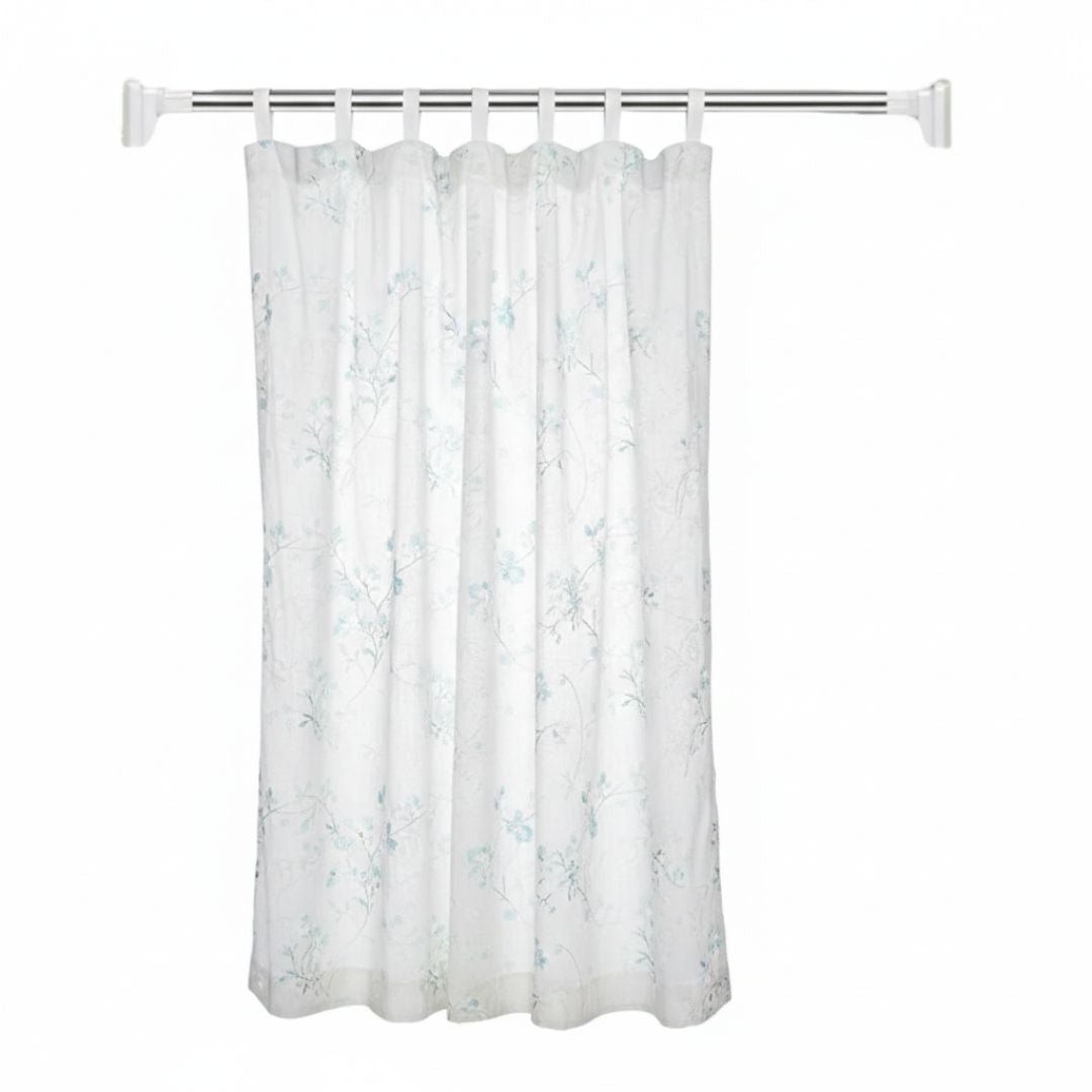 Barra Tubo Cortinero Expandible Ajustable 1.10m a 2m Acero Inoxidable