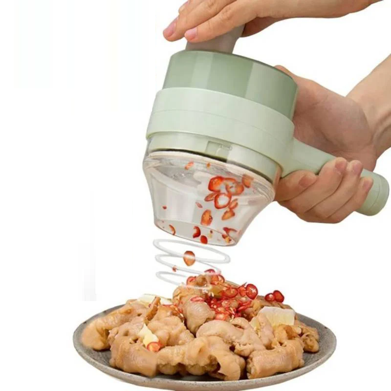 Picador procesador multifuncional recargable 4 en 1