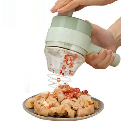 Picador procesador multifuncional recargable 4 en 1