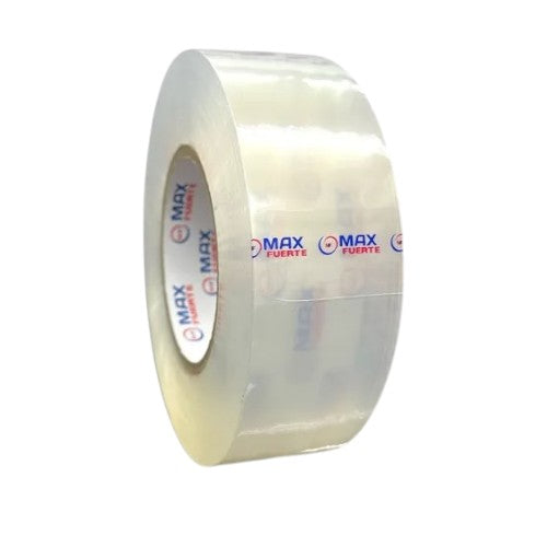 Rollo de cinta transparente industrial ancha 200 metros