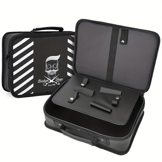 Maletín Organizador Profesional para Barbería Estuche portátil con cierre