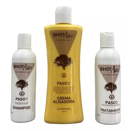 Kit BHOT Alizz Liso Professional 240gr Tratamiento capilar de alisado intensivo