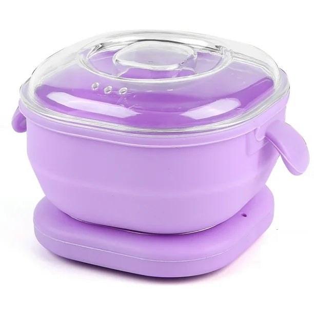 Olla Calentador de Cera Silicona Plegable Máquina de Depilación Eléctrica