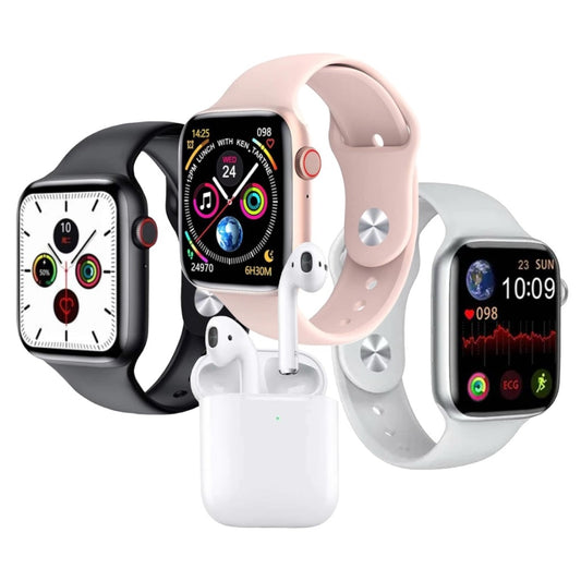 Reloj inteligente W26 pro max con audífonos y doble correa