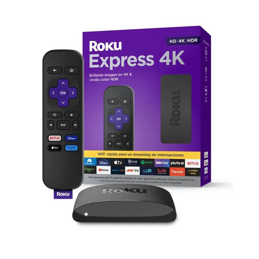 Convertidor a SmarTV Apps Roku Express 4K streaming HD 3940MX