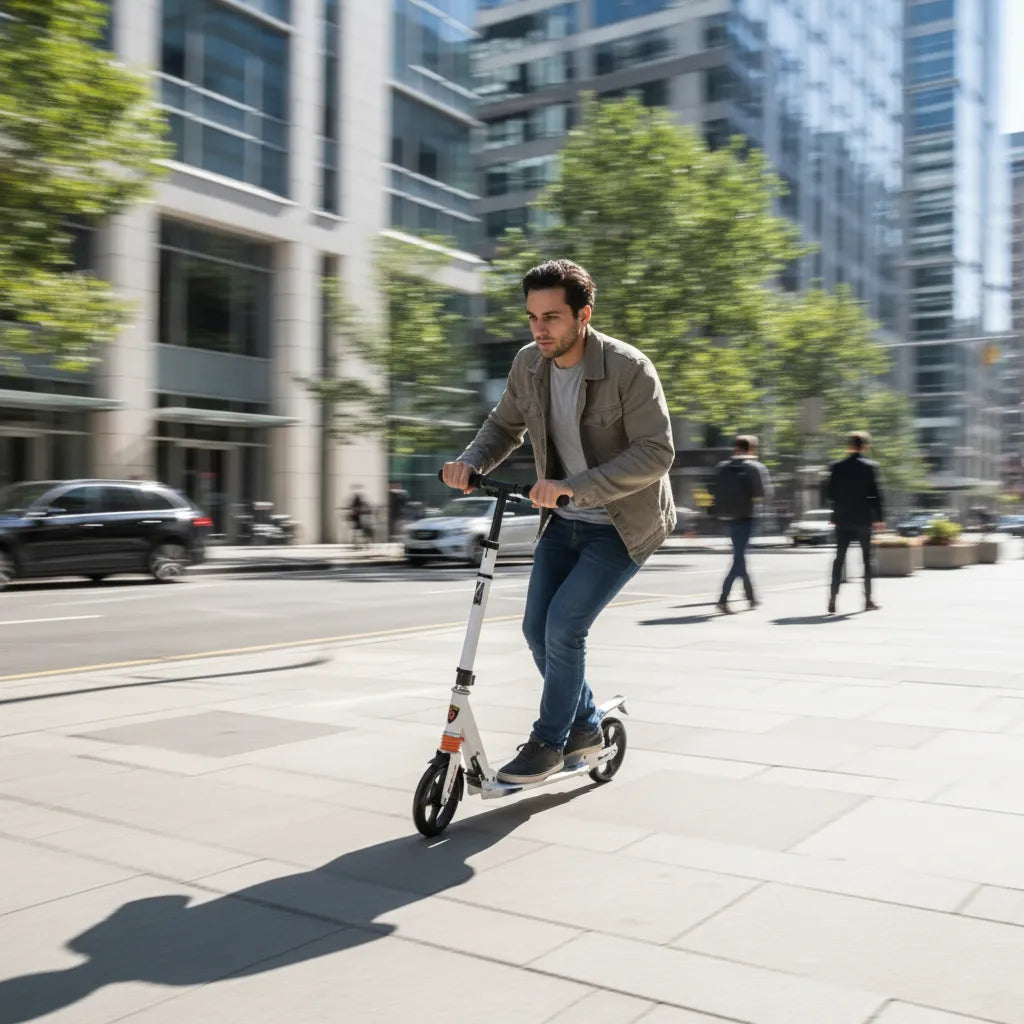 Patinera Scooter WXS200 jumbo ajustable para adultos y niños con amortiguación