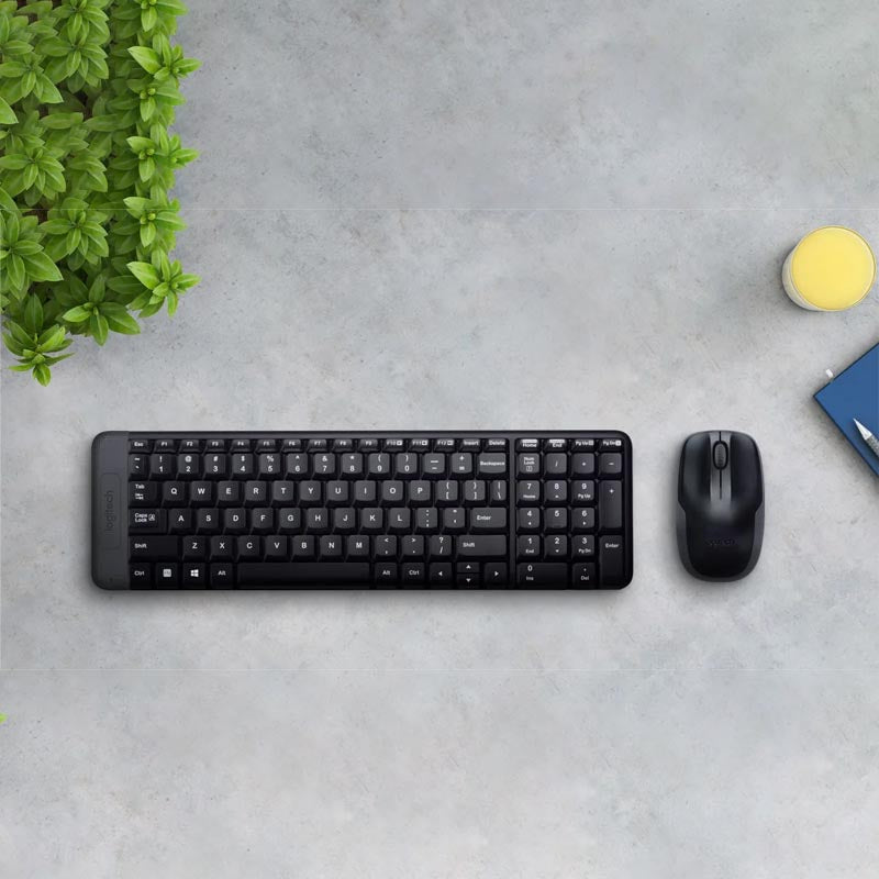 Combo teclado mouse numérico inalámbrico Logitech MK220