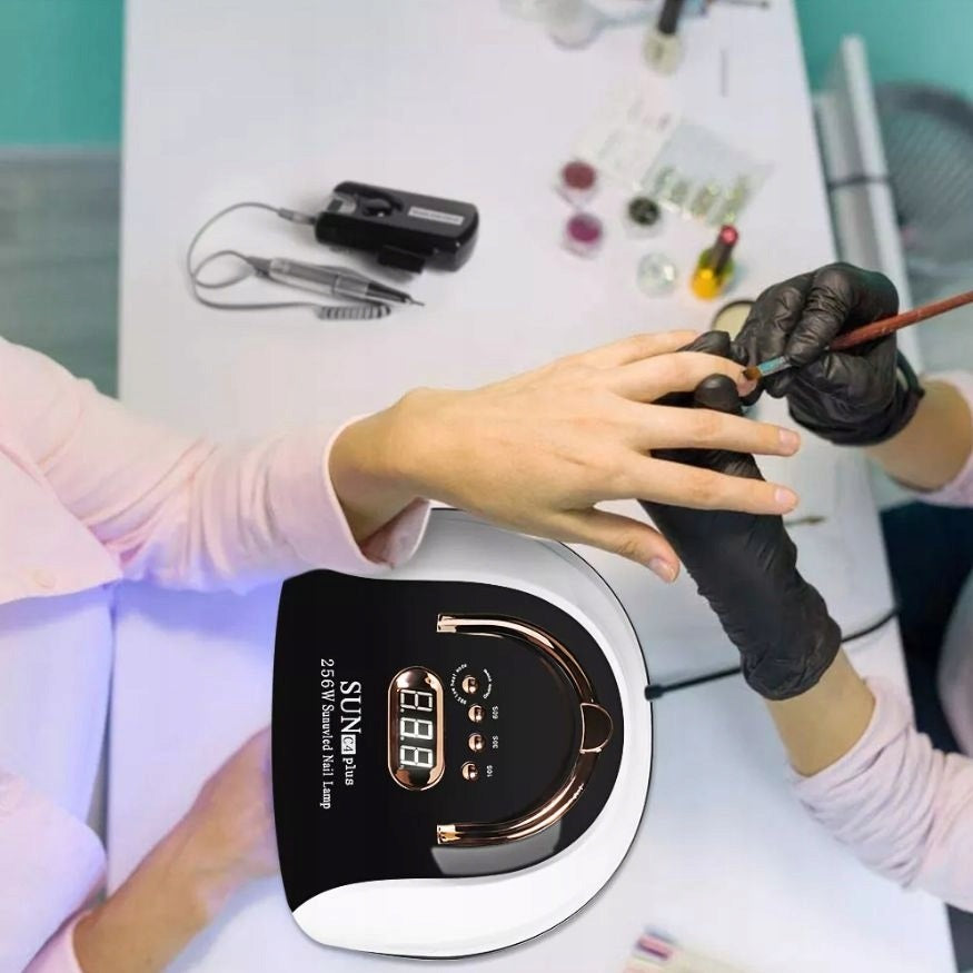 Lámpara profesional de manicura 256W secado semipermanente