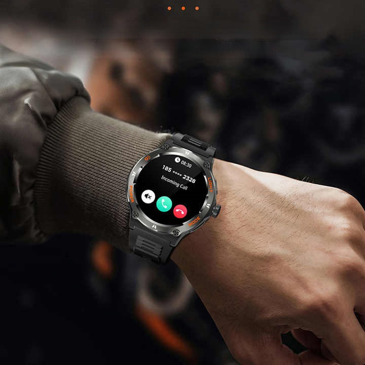 Reloj Inteligente Smartwatch 3ATM sumergible con Linterna y brújula
