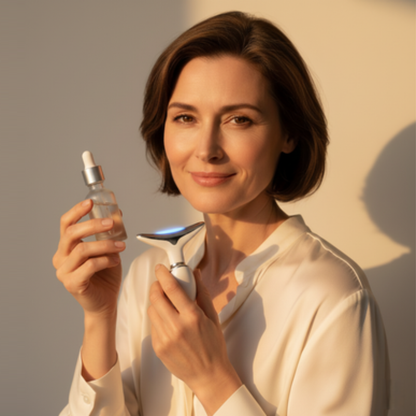 Combo rejuvenecedor masajeador facial + serum antiarrugas aguacate