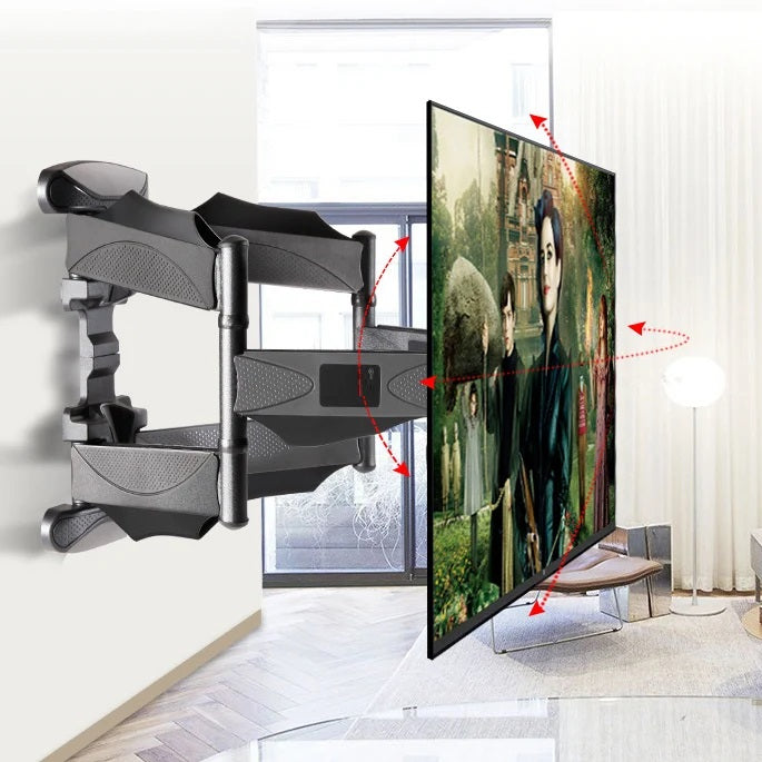 Soporte TV de Pared Móvil P5 32-75" Brazo Articulado Doble Inclinable y Giratorio