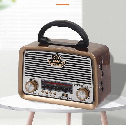 Parlante radio vintage con bluetooth USB emisora recargable JX 203