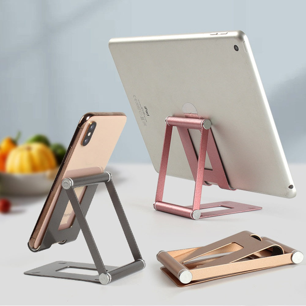 Soporte para celular y tablet metálico de escritorio