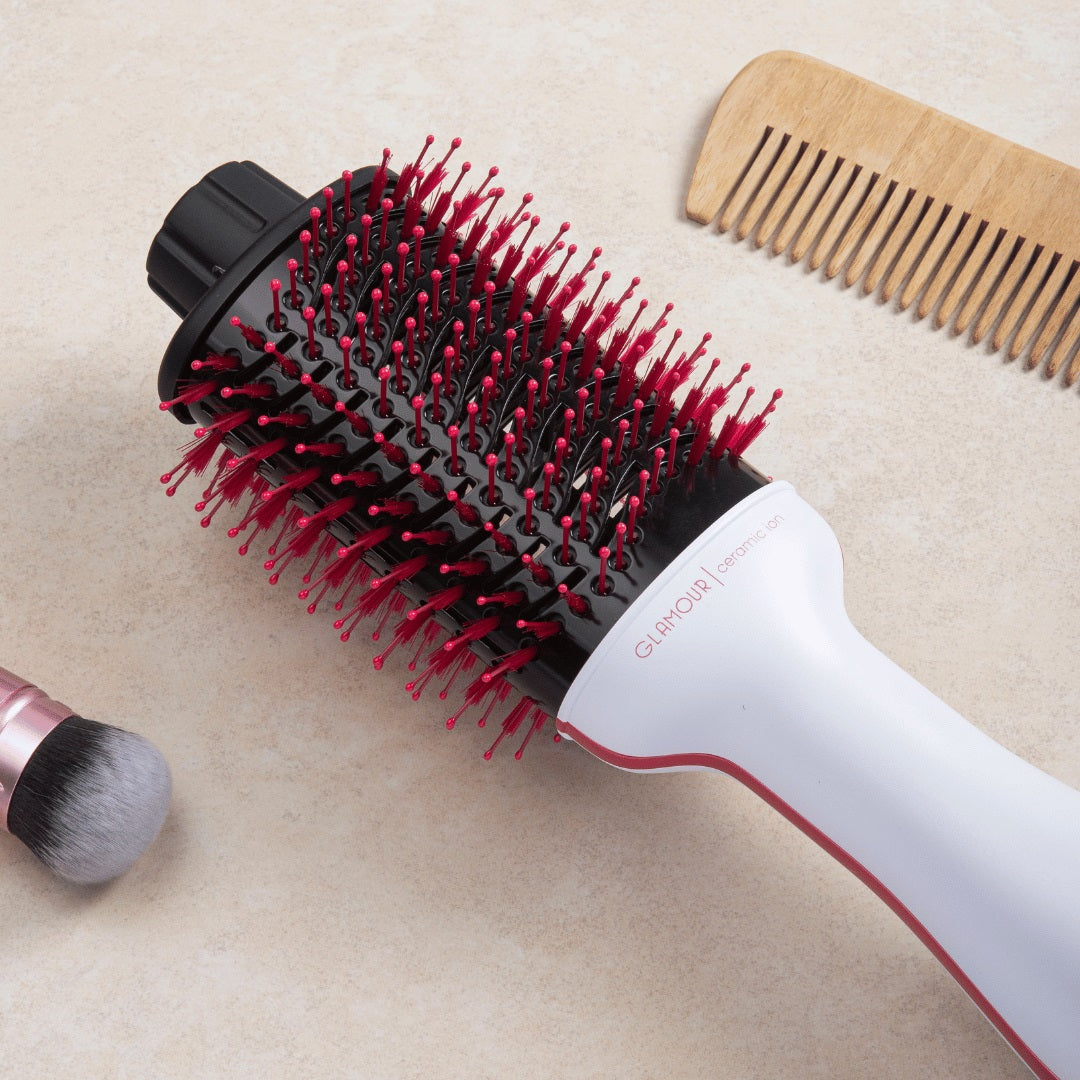Cepillo Secador Gama Glamour Pink 1300W con tecnología Cerámica Ion