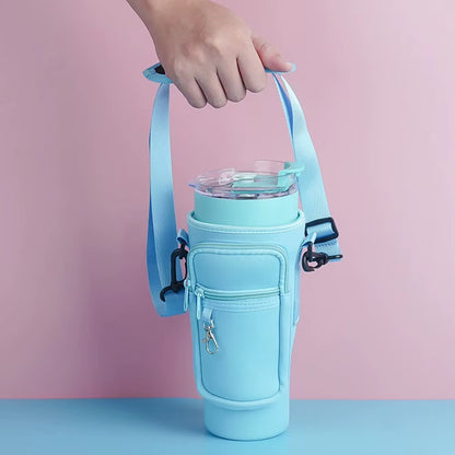 Bolso estuche de neopreno para termo con correa ajustable