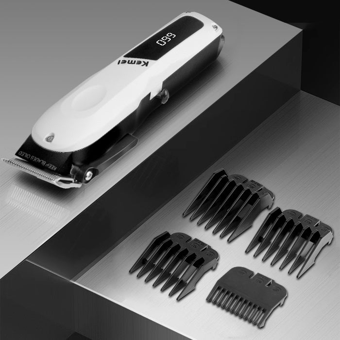 Máquina Motilar Cortadora Kemei KM807 Profesional recargable con pantalla LCD