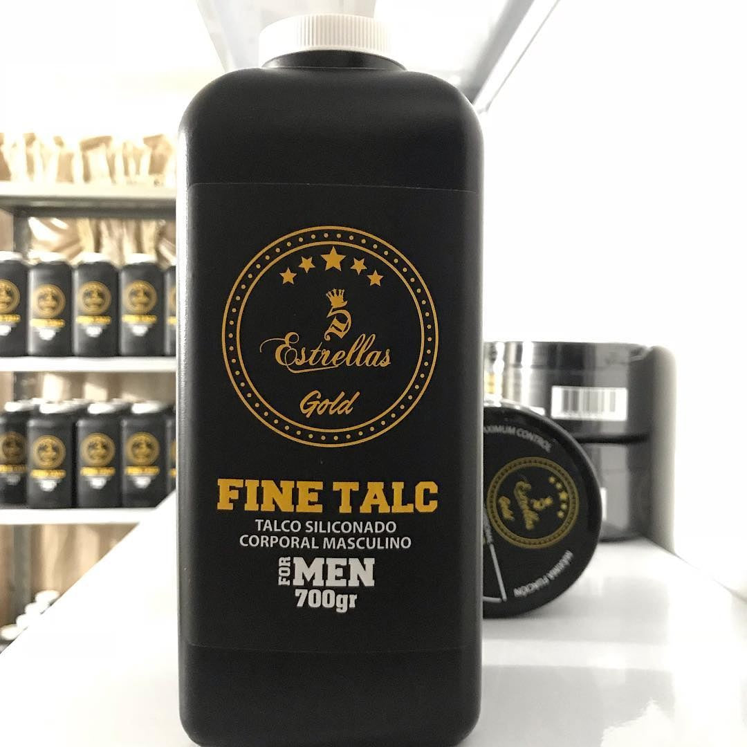 Talco corporal siliconado 5 estrellas para barberia grande