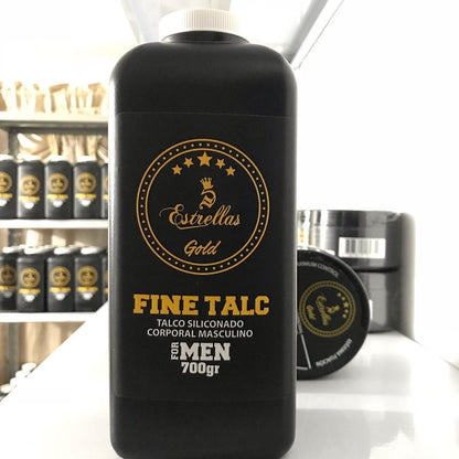Talco corporal siliconado 5 estrellas para barberia grande