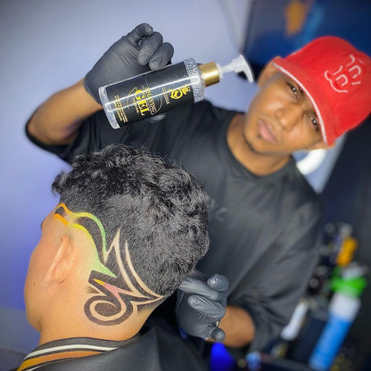 Combo barbería loción refrescante y gel para afeitado 5 estrellas