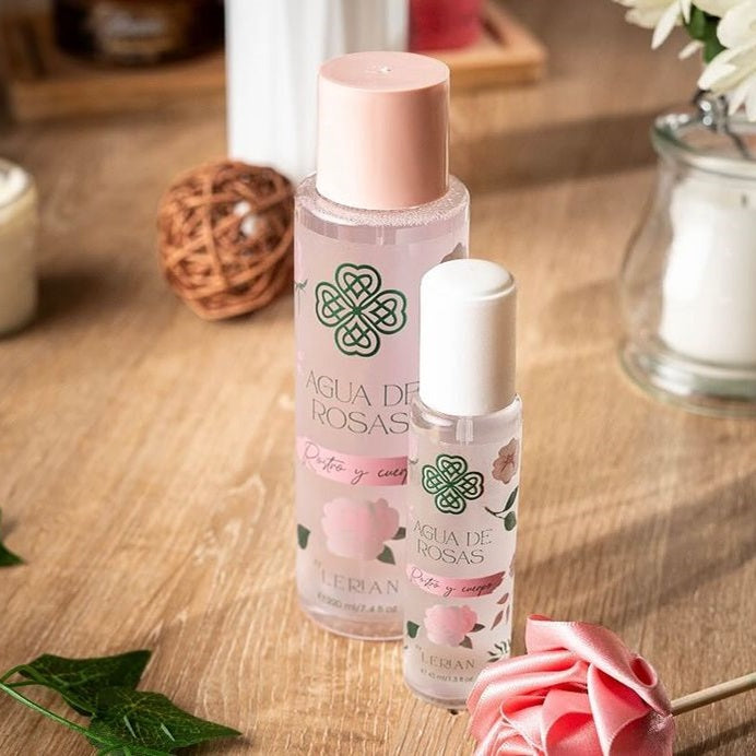 Agua de rosas splash con refrescante corporal 220 ml y 60 ml