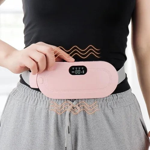 Cinturón Térmico Aliviador de Dolor Menstrual Recargable Calor y vibración