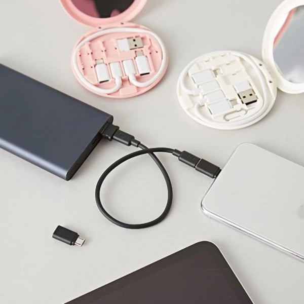 Kit Multifuncional de Datos y Carga Viajero 60W Estuche 7 en 1