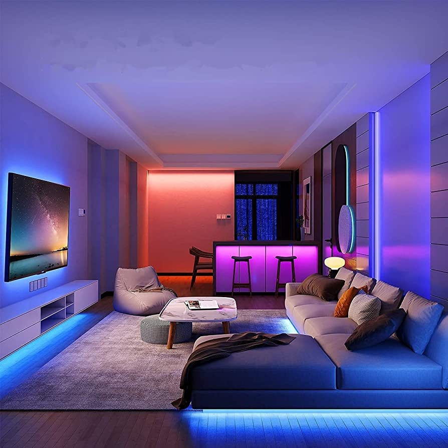 Rollo de cinta led RGB 5 metros con bluetooth y control