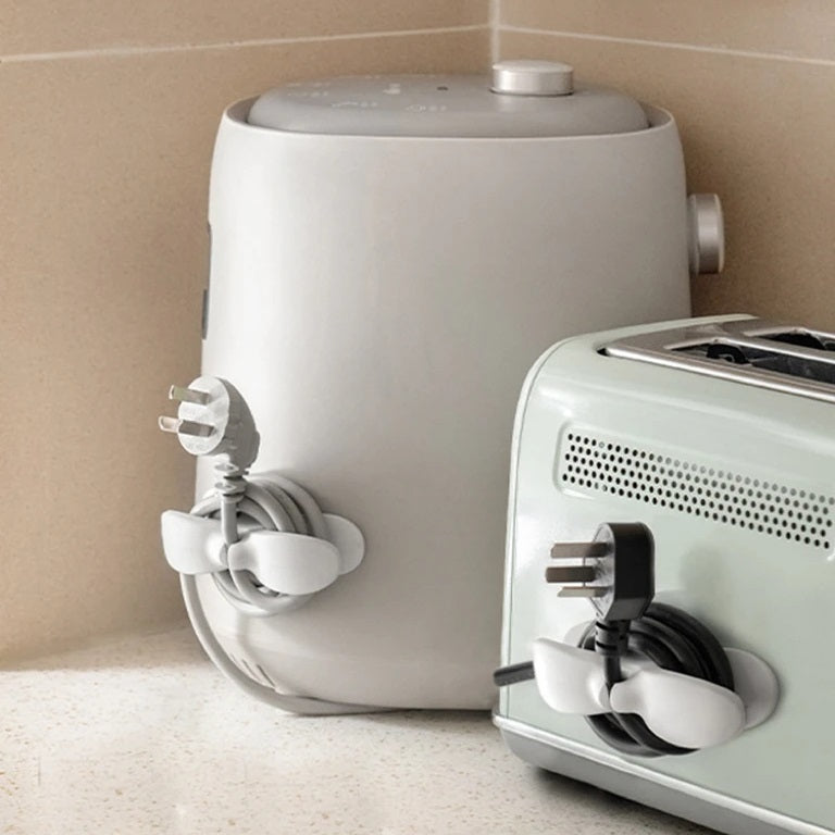 Porta cable adhesivo organizador x2 unidades para electrodomésticos