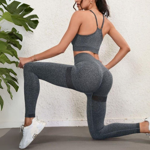 Conjunto Deportivo largo pantalón  moldeador con copa Talla Única