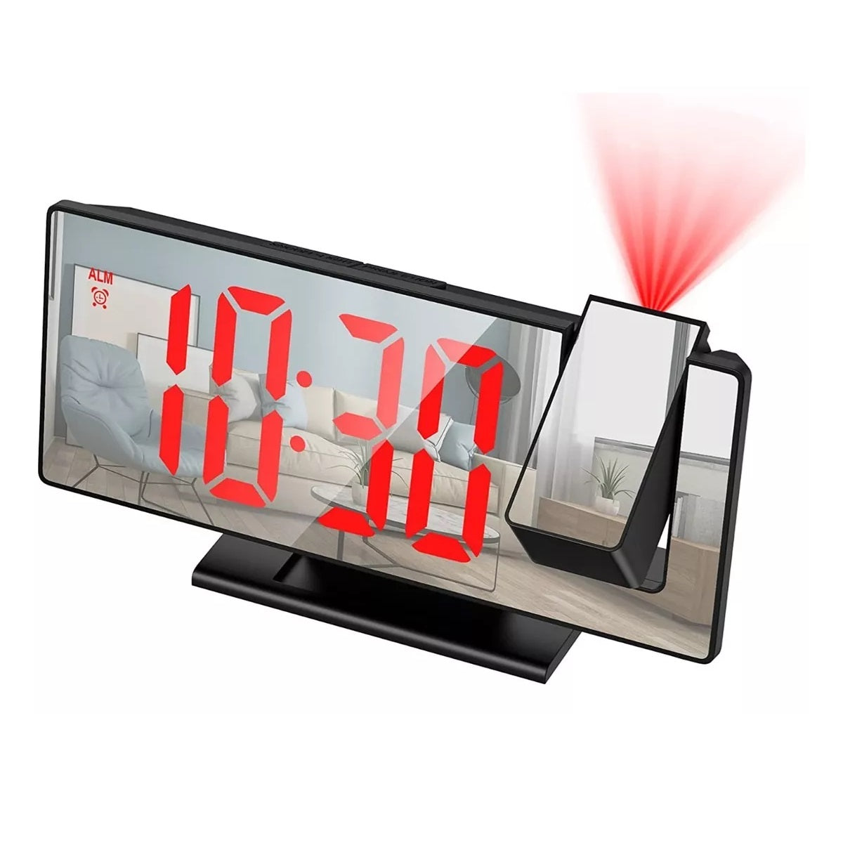 Reloj De Proyección Digital Con Alarma, Temperatura Y Humedad