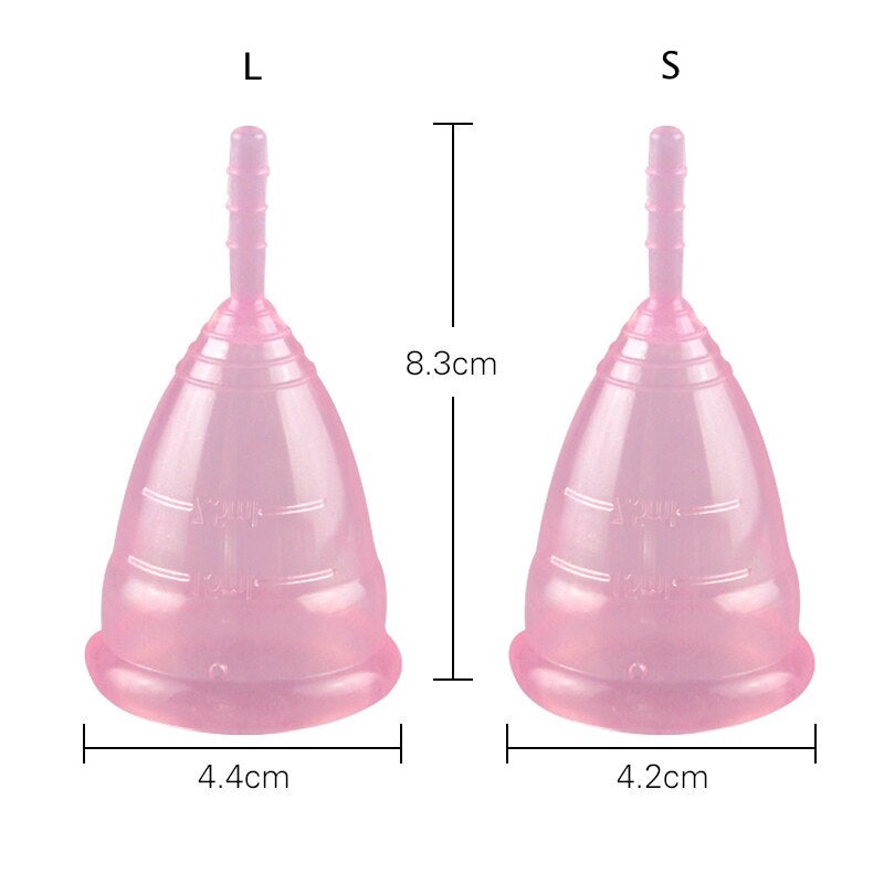 Copa menstrual hipoalergénica de silicona médica