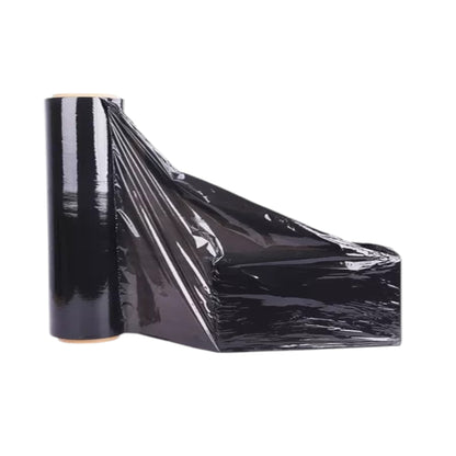 Pack x3 rollos de plástico vinipel stretch 30cm x 300m Negro