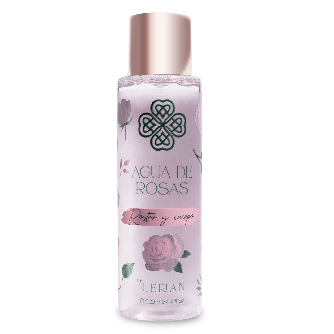 Agua de rosas splash con refrescante corporal 220 ml y 60 ml