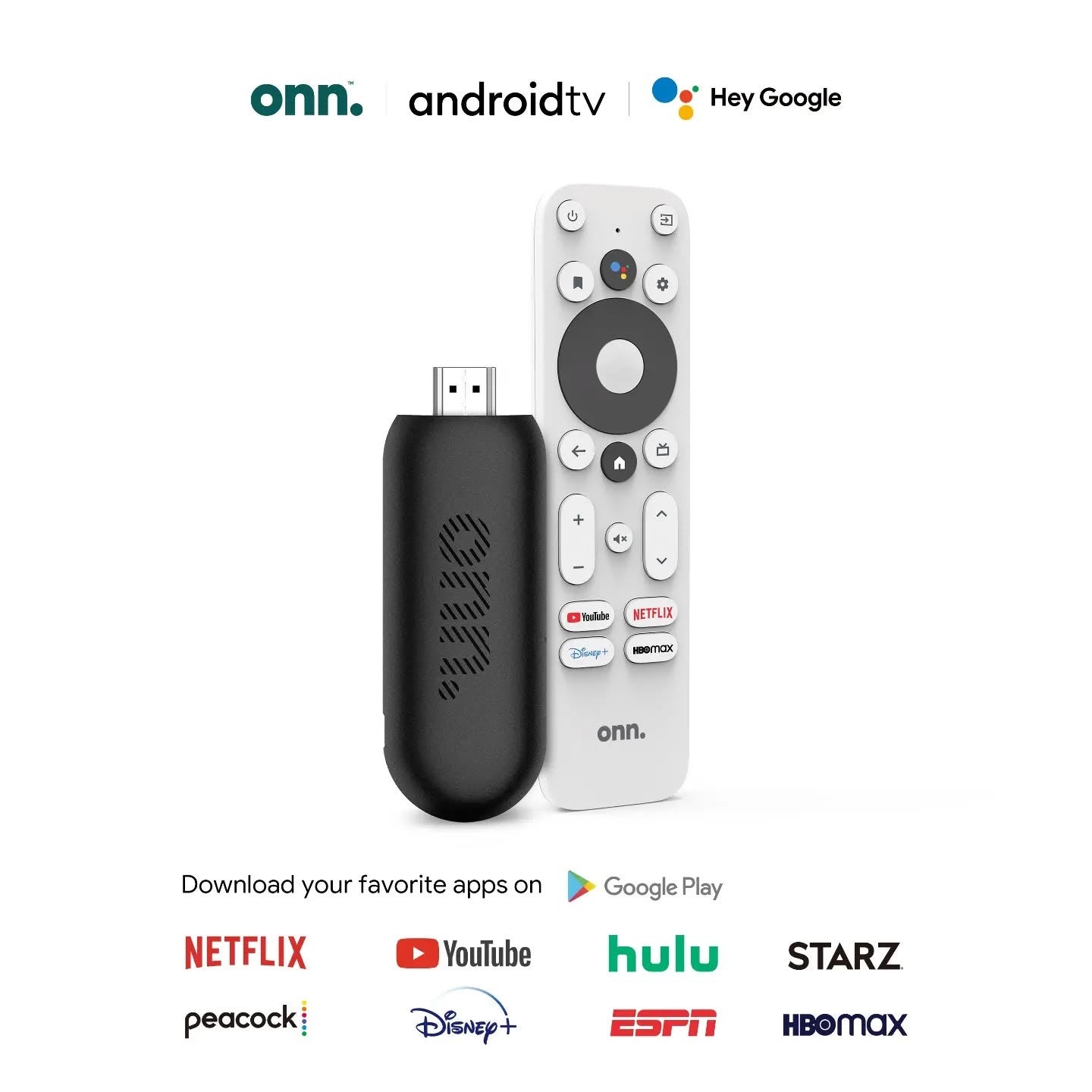Convertidor TV Streaming  Watch Onn Full HD Android Control