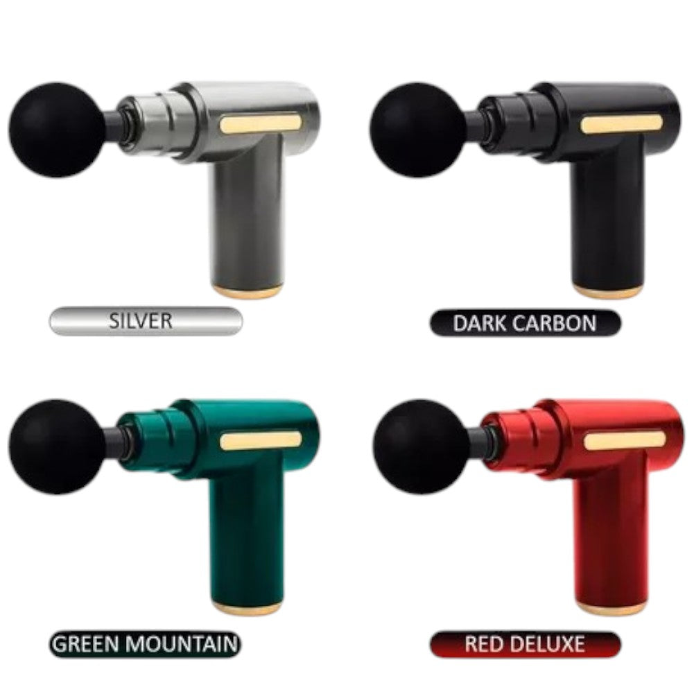 Masajeador muscular portátil tipo pistola de vibración con 4 velocidades