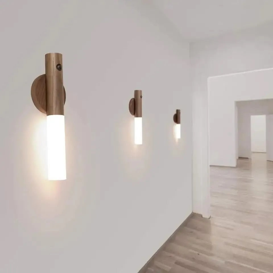 Lámpara luz magnética inteligente con sensor de movimiento recargable