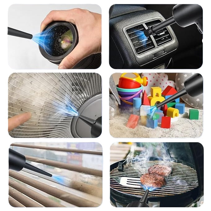 Soplador de aire eléctrico 51 000 RPM recargable 5 boquillas intercambiables