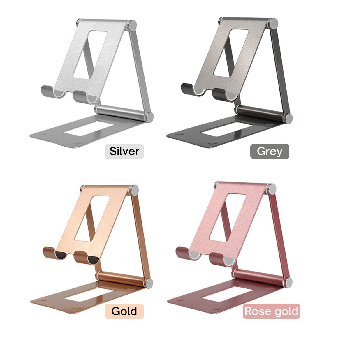 Soporte para celular y tablet metálico de escritorio