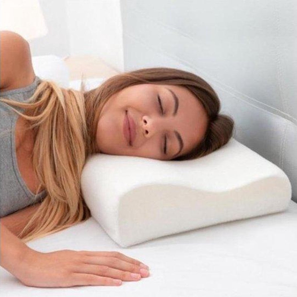 Almohada ortopédica memory cervical espuma indeformable