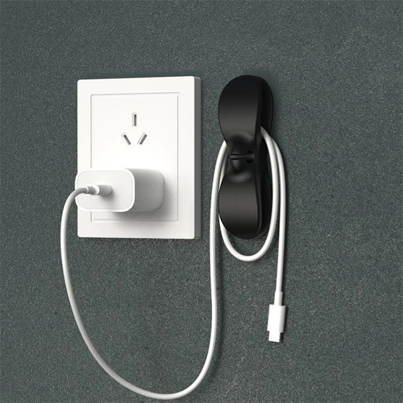 Porta cable adhesivo organizador x2 unidades para electrodomésticos