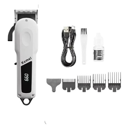 Máquina Motilar Cortadora Kemei KM807 Profesional recargable con pantalla LCD