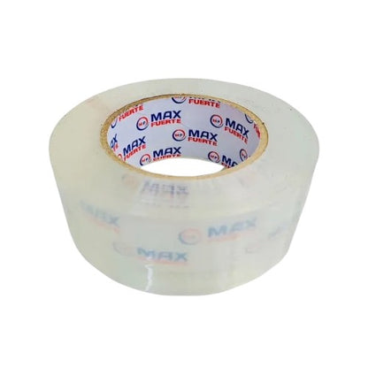 Rollo de cinta transparente industrial ancha 200 metros