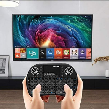Mini teclado control para TV y juegos inalámbrico recargable