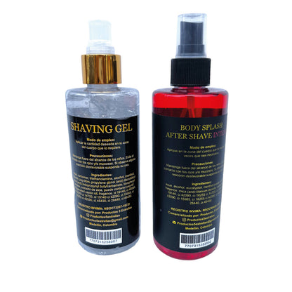 Combo barbería loción refrescante y gel para afeitado 5 estrellas