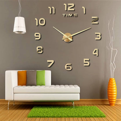 Reloj decorativo 3D adhesivo gigante de pared