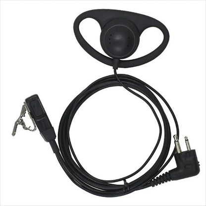 Auricular Manos Libres para Radio Tipo D con Micrófono y PTT Integrado