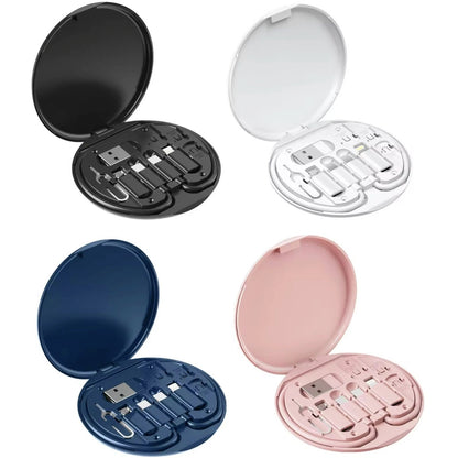 Kit Multifuncional de Datos y Carga Viajero 60W Estuche 7 en 1