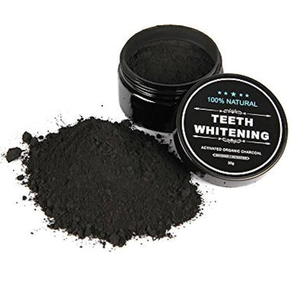 Carbón activado blanqueador dental 100% natural 30gr