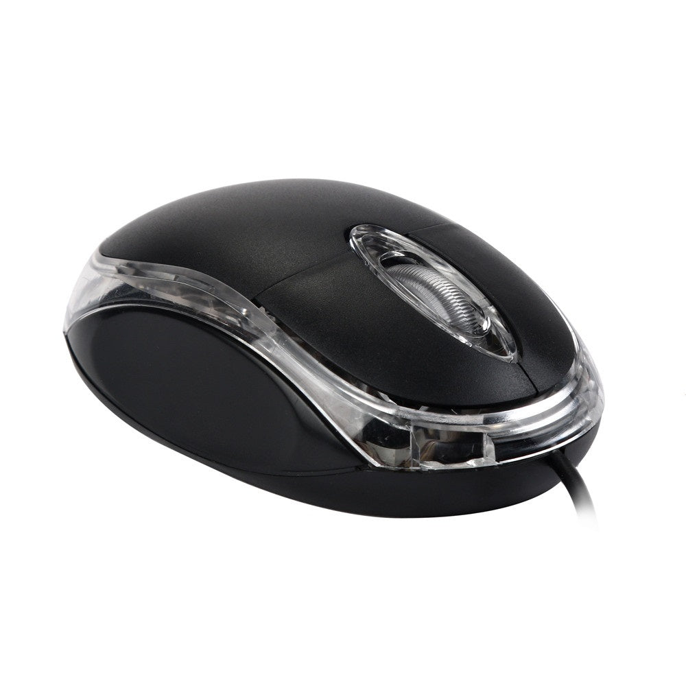 Mouse Óptico alámbrico con luces LED  Precisión y Comodidad